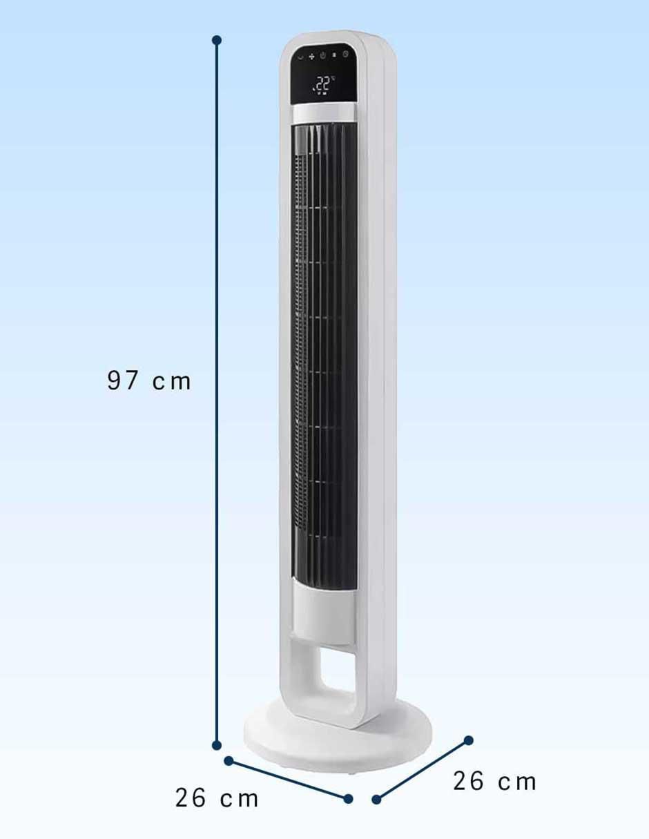 Ventilador de torre Omnibreeze con control remoto 4 velocidades