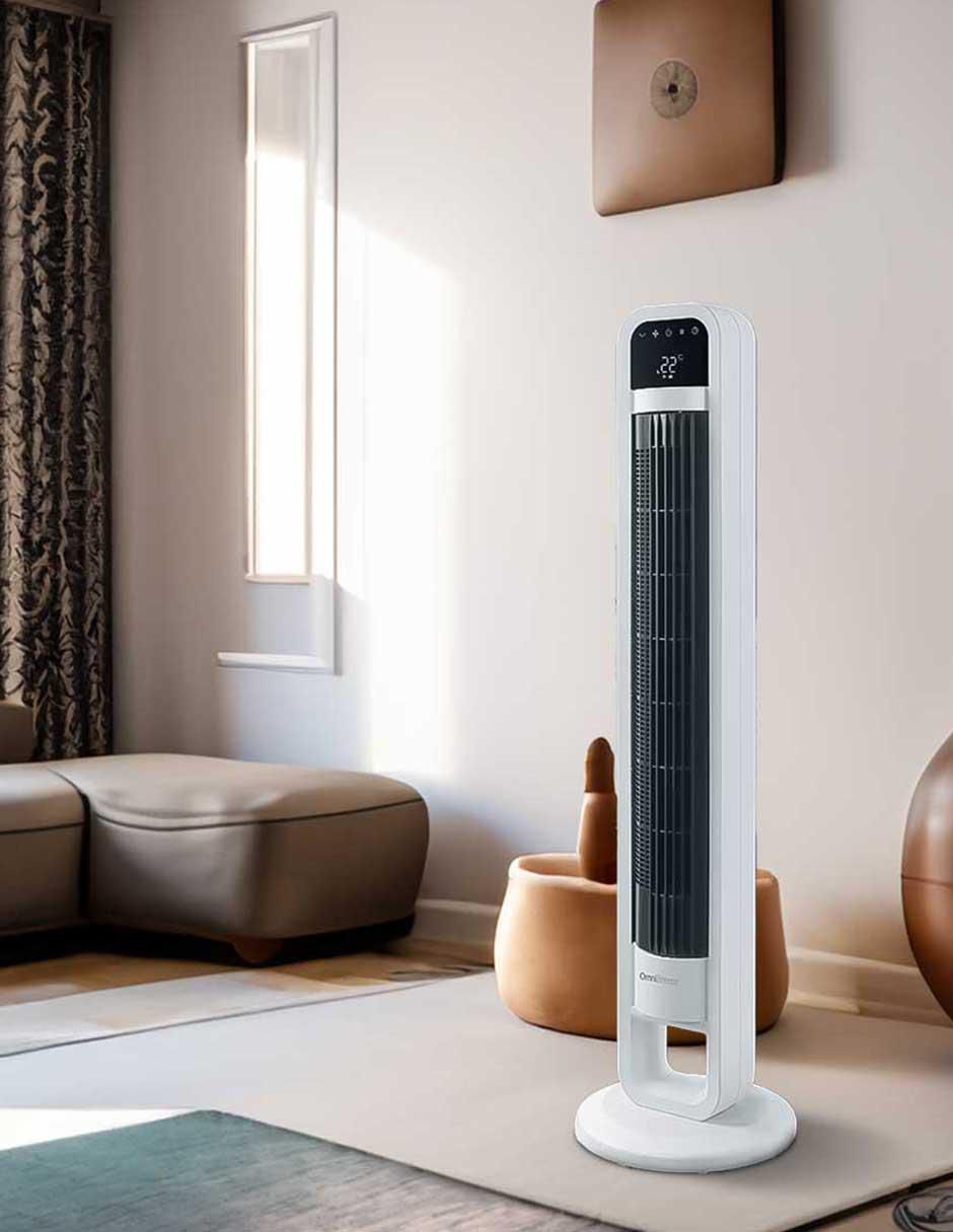 Ventilador de torre Omnibreeze con control remoto 4 velocidades