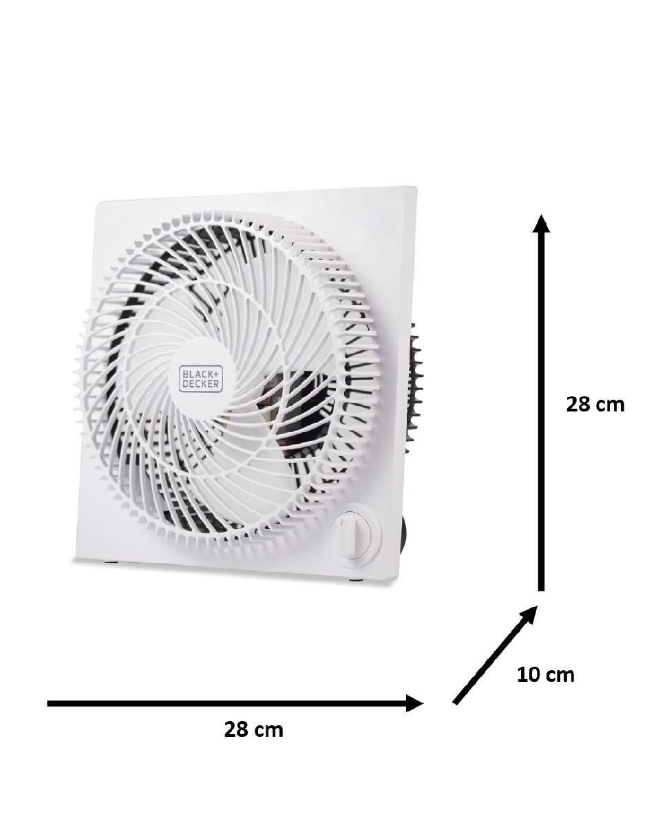 Ventilador de escritorio Black + Decker 3 velocidades