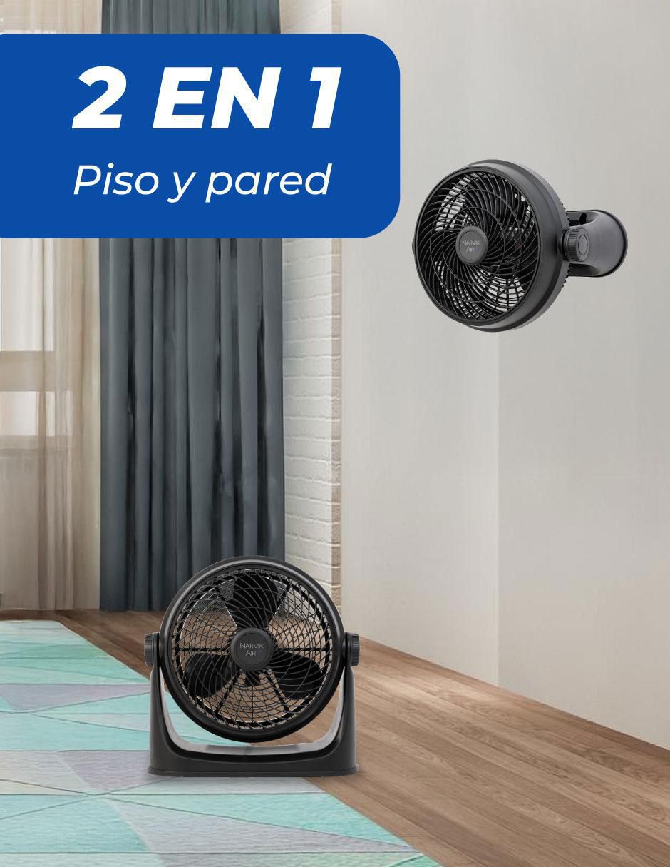 Ventilador 2 en 1 Narvik 3 velocidades