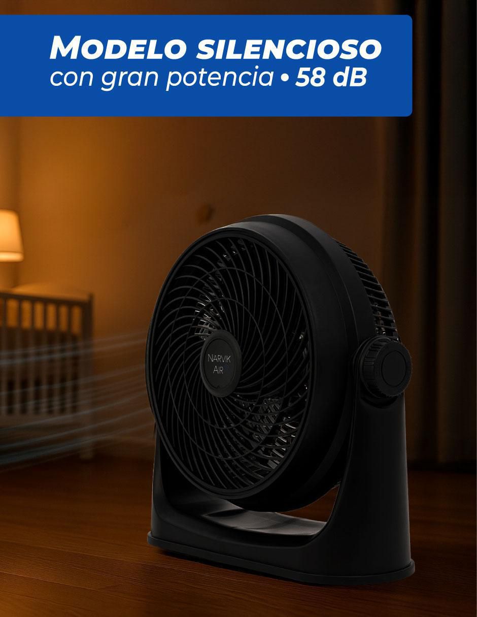 Ventilador 2 en 1 Narvik 3 velocidades