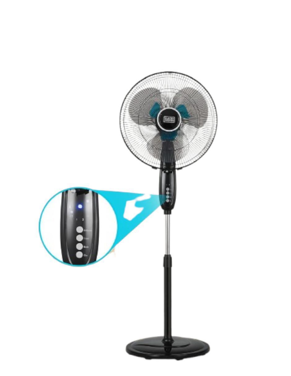Ventilador de pedestal Black+Decker con control remoto 3 velocidades