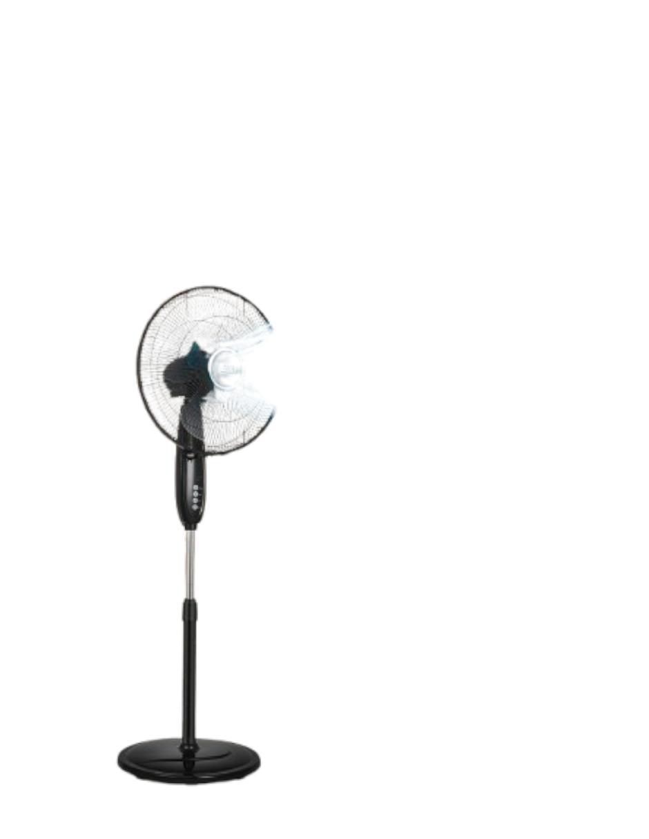 Ventilador de pedestal Black+Decker con control remoto 3 velocidades