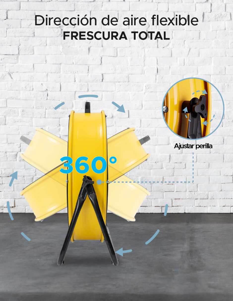 Ventilador de piso con control remoto 3 velocidades 6