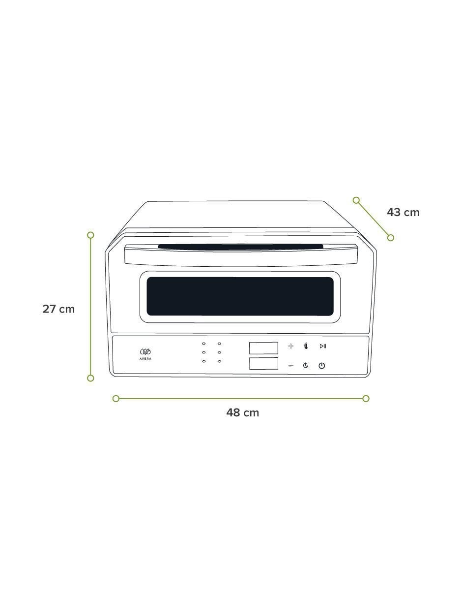 Horno eléctrico Avera HPE01 12 l
