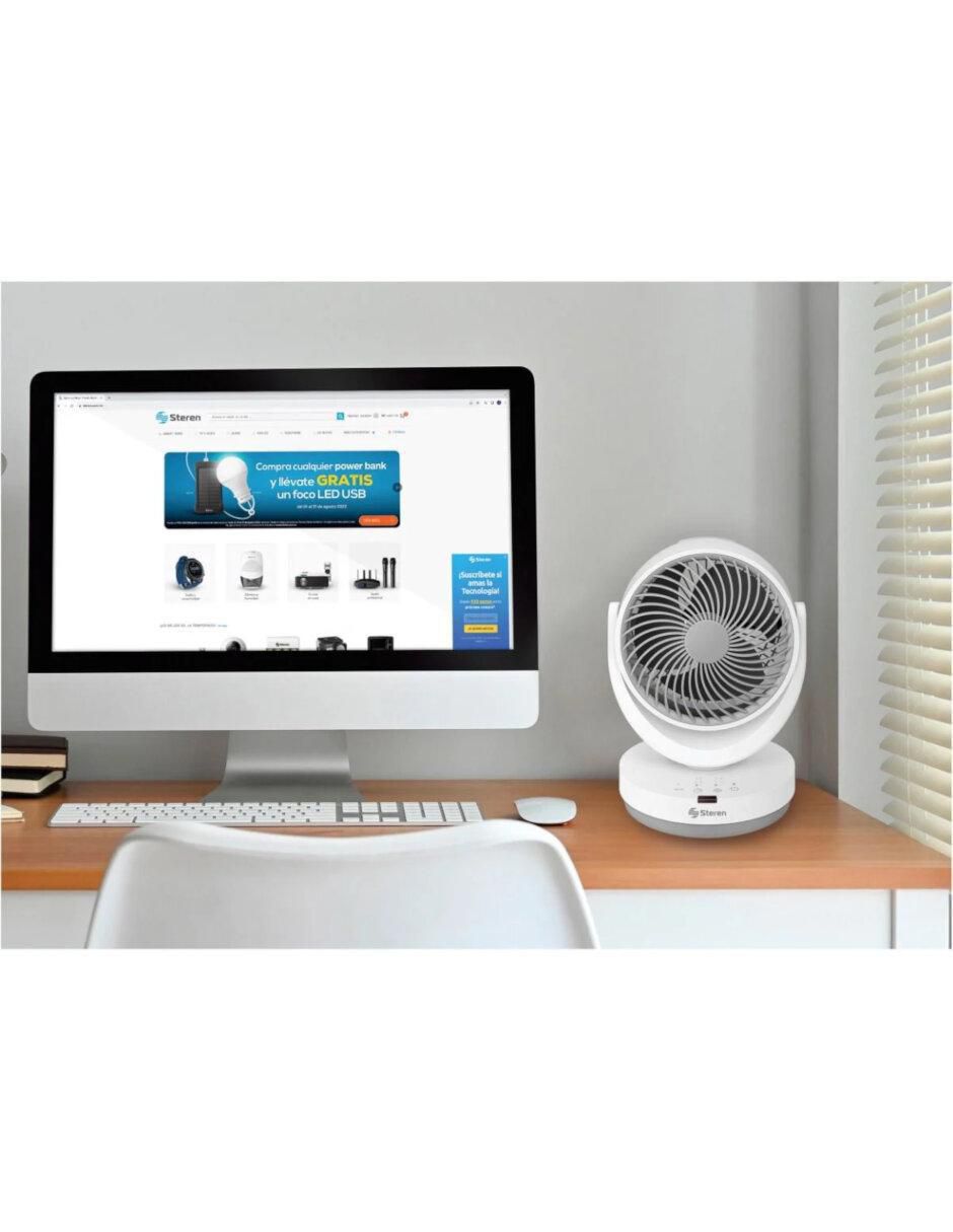 Ventilador de escritorio con control remoto 3 velocidades 2