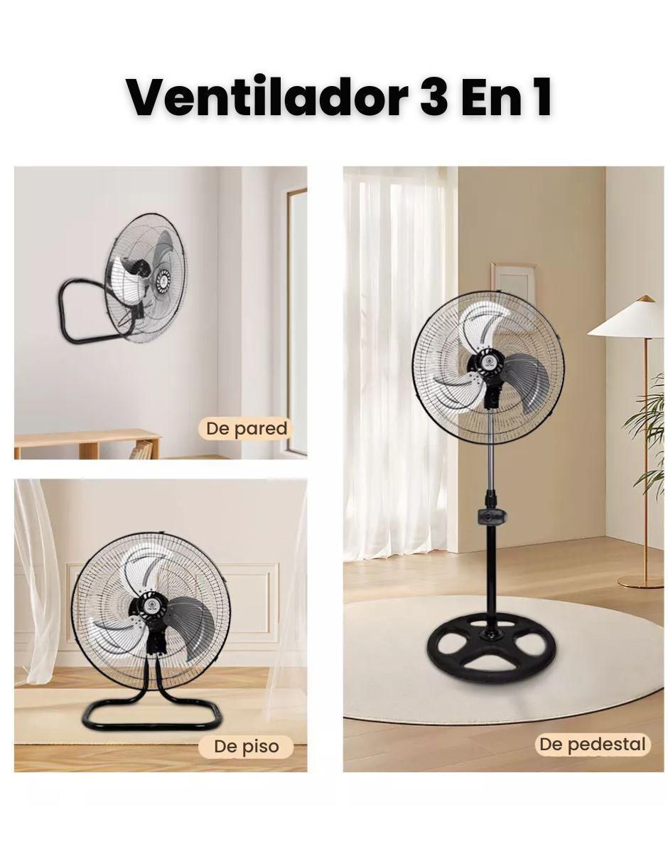Set ventilador de piso Begonia 3 velocidades