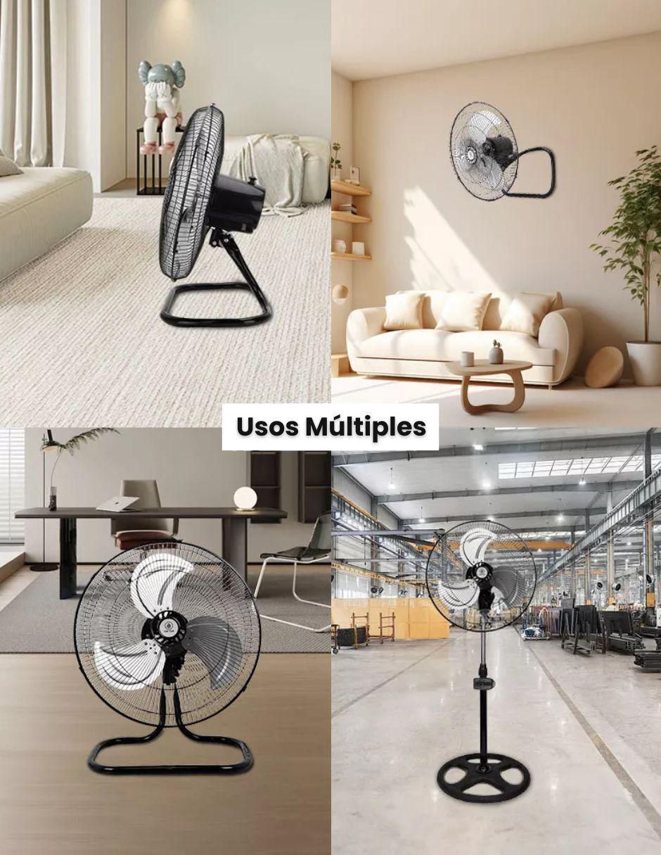 Set ventilador de piso Begonia 3 velocidades
