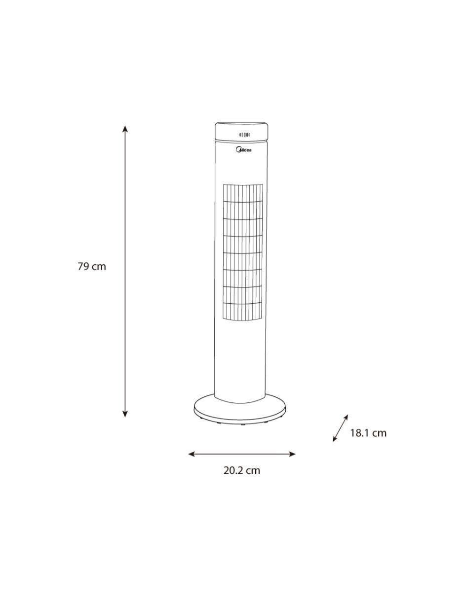 Ventilador de torre 3 velocidades 7