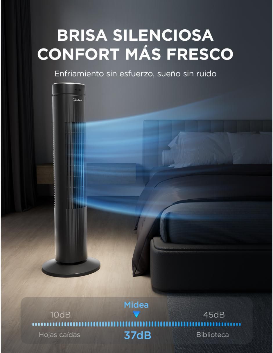 Ventilador de torre Sí 3 velocidades 8