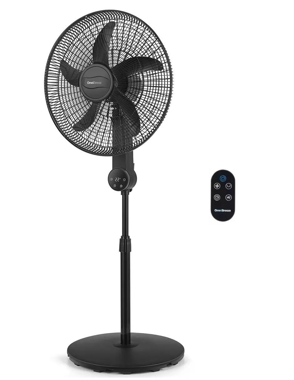 Ventilador de pedestal Omnibreeze con control remoto 4 velocidades