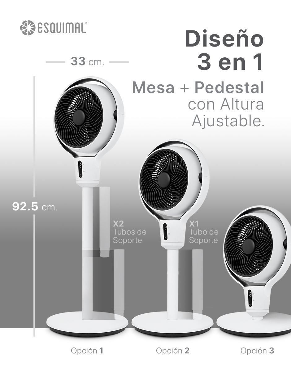 Ventilador de pedestal Esquimal con control remoto 9 velocidades