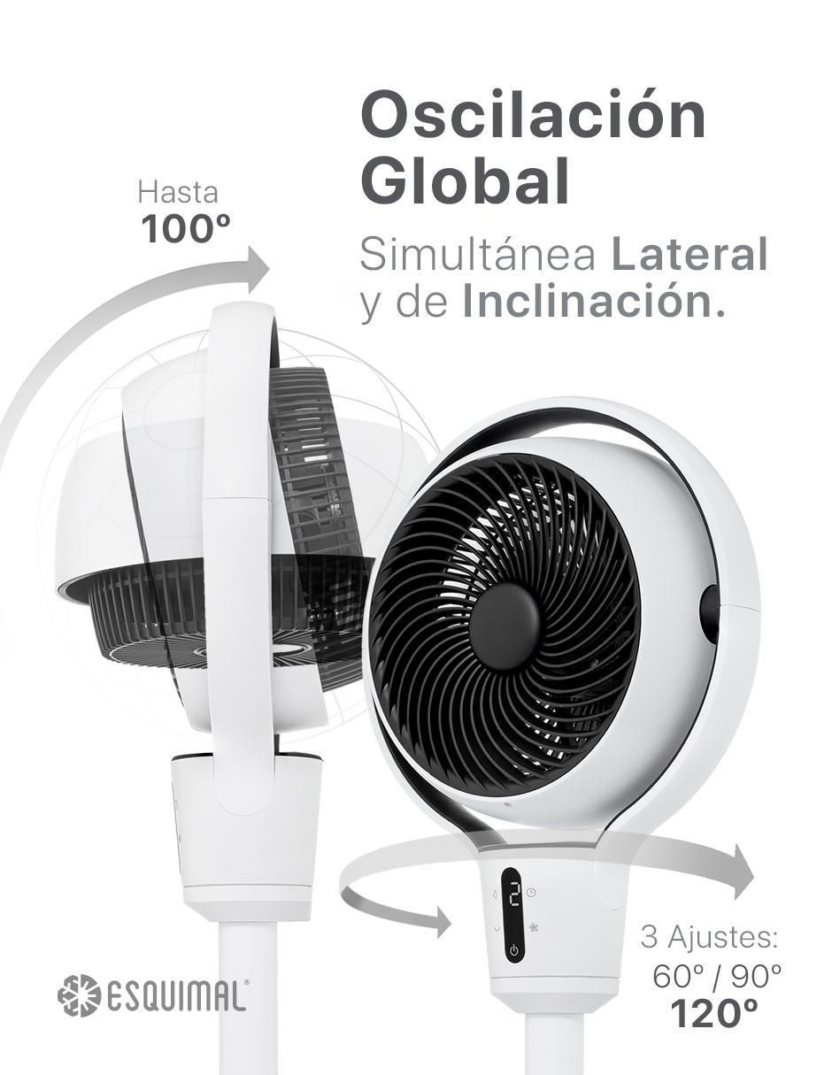 Ventilador de pedestal Esquimal con control remoto 9 velocidades