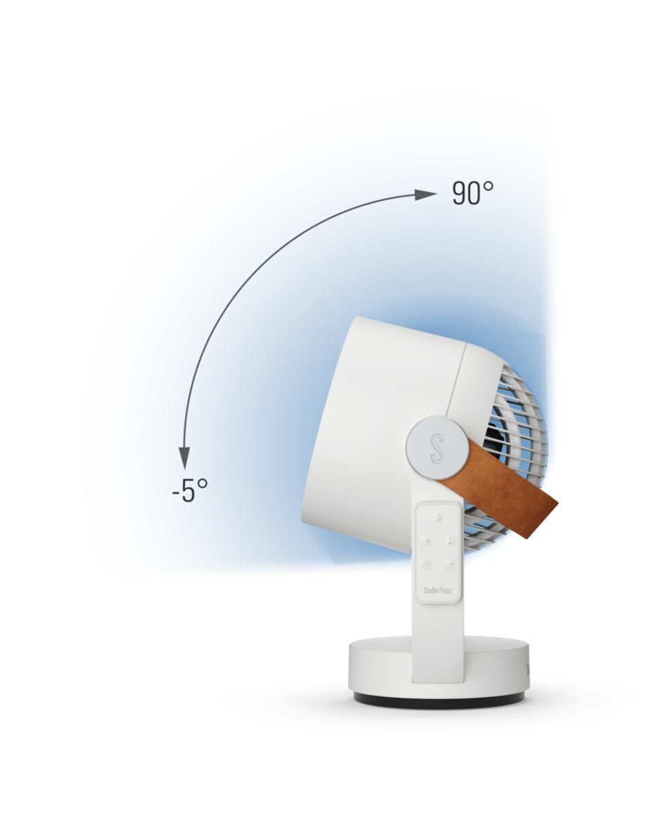 Ventilador de mesa con control remoto 4 velocidades 9