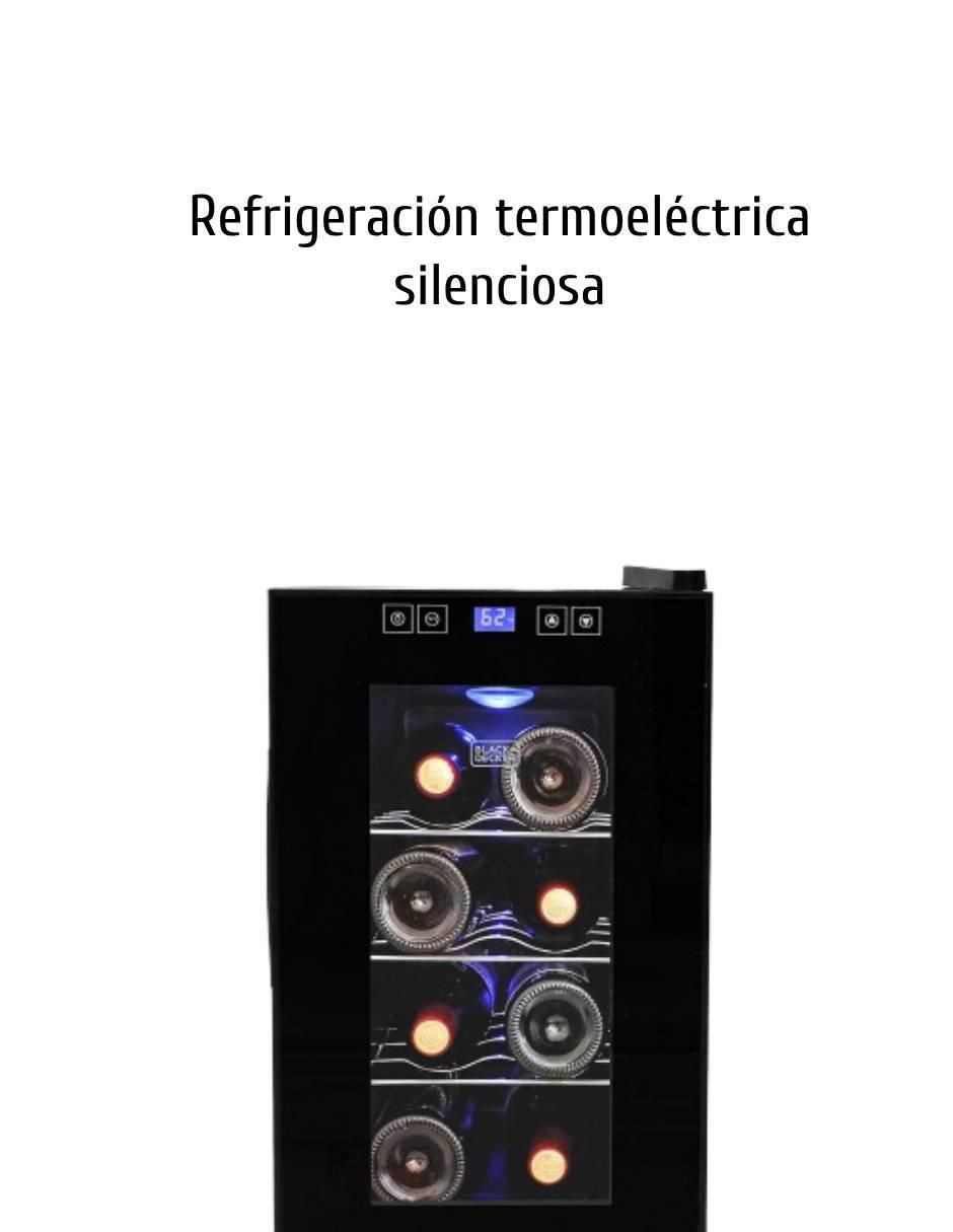 Enfriador de vinos capacidad 8 botellas