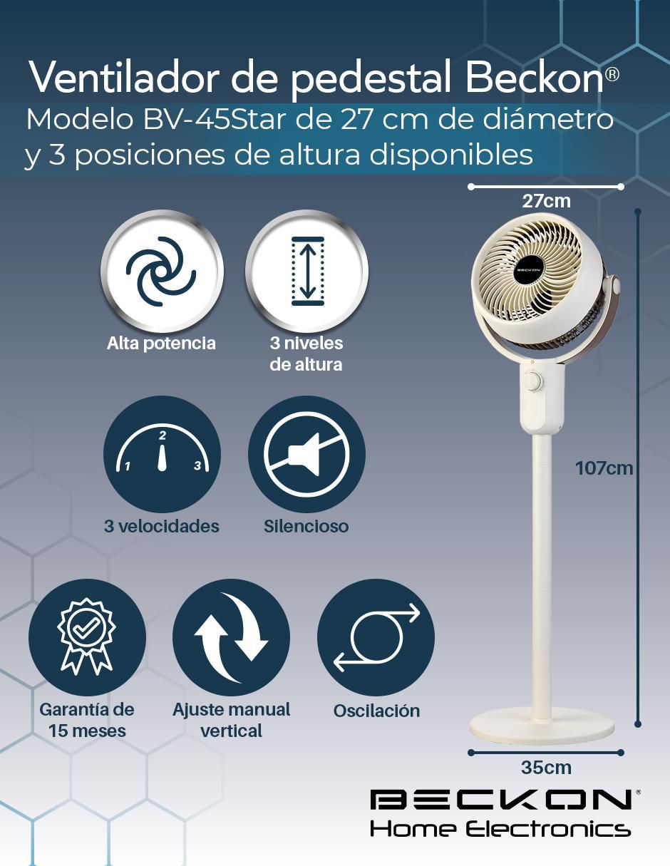 Ventilador 3 en 1 Beckon 3 velocidades