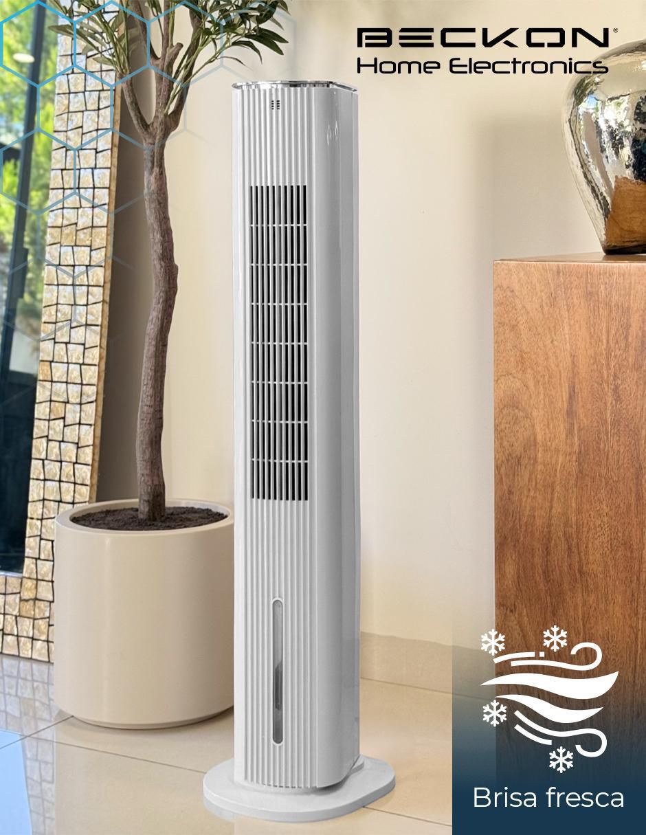 Ventilador 2 en 1 Beckon con control remoto 3 velocidades