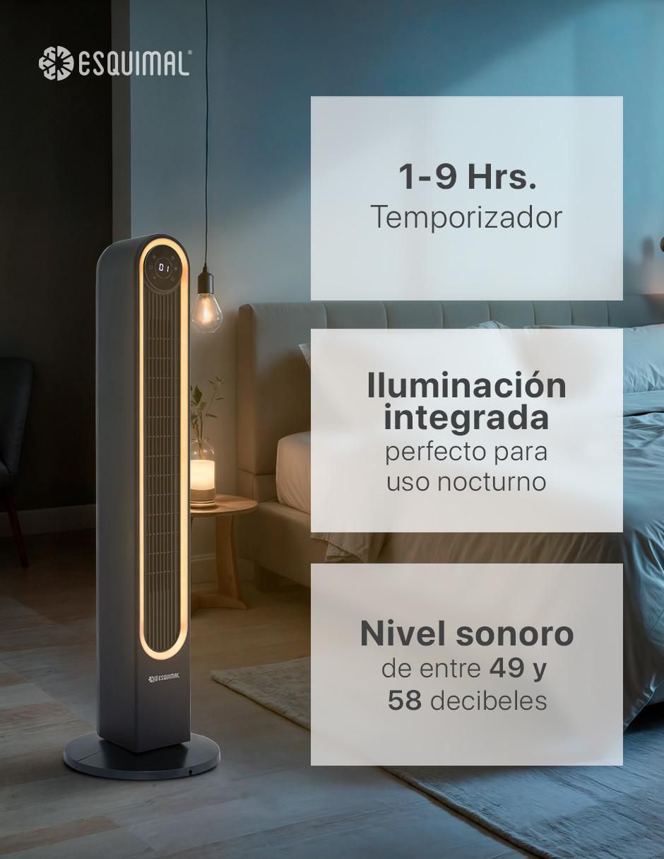 Ventilador de torre Esquimal con control remoto 3 velocidades