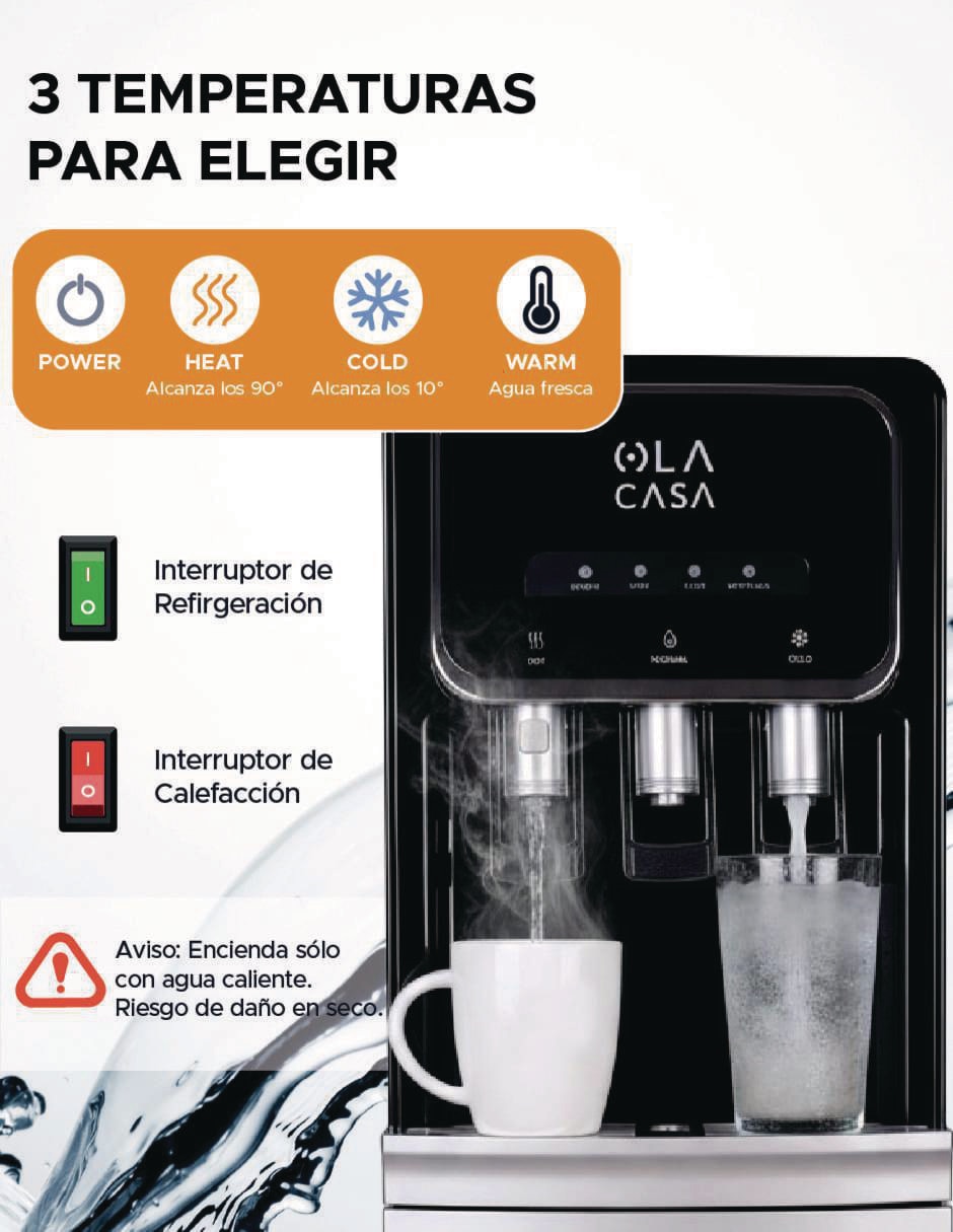 Dispensador de agua eléctrico Ola Casa