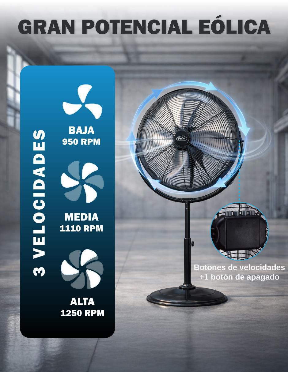 Ventilador industrial Skycare 3 velocidades