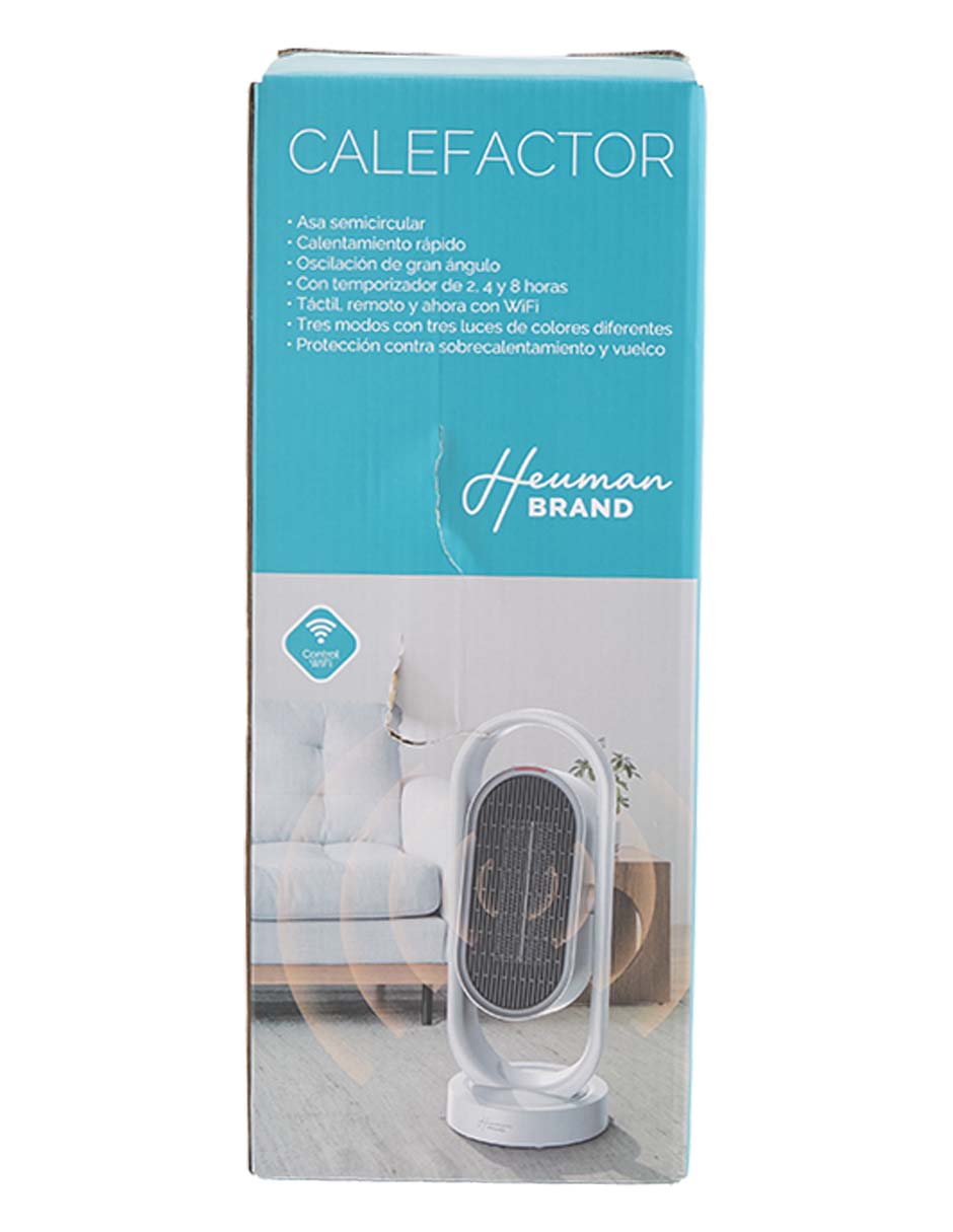 Calefactor smart portátil manual Heuman Brand de 1500 W
