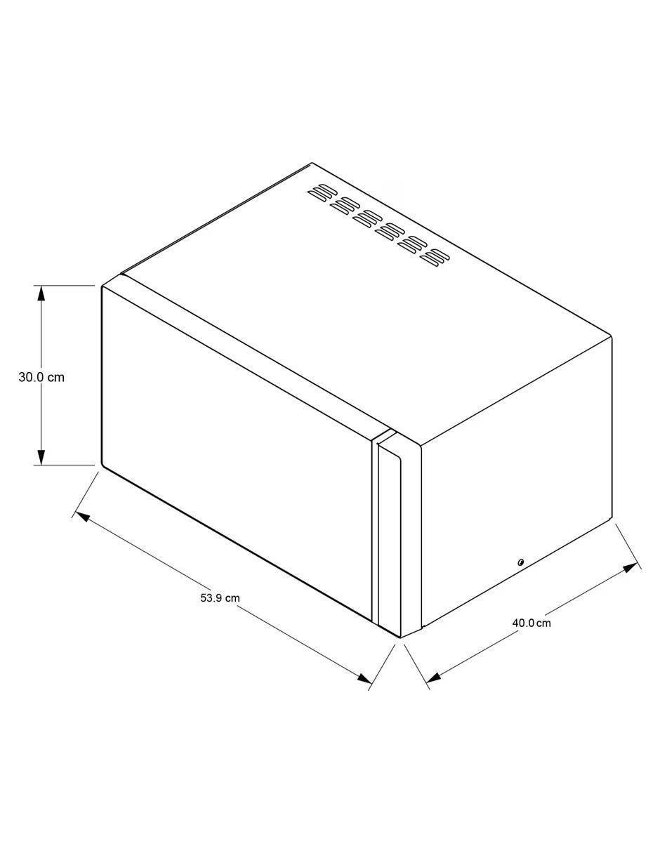 Horno de microondas convencional modelo WM-1811B 1.1 N de 1.1 pies cúbicos 4