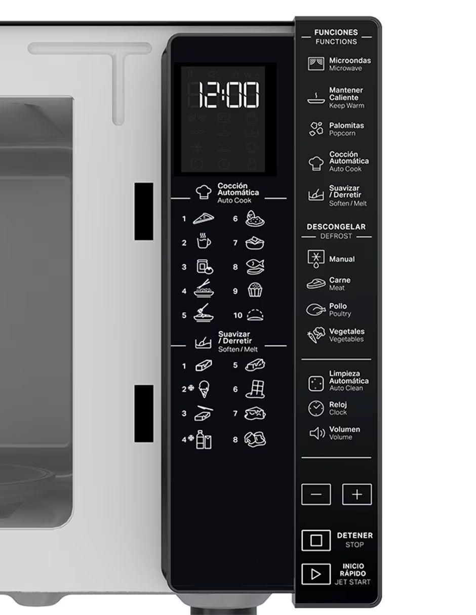Horno de microondas convencional modelo WM-1811B 1.1 N de 1.1 pies cúbicos 3