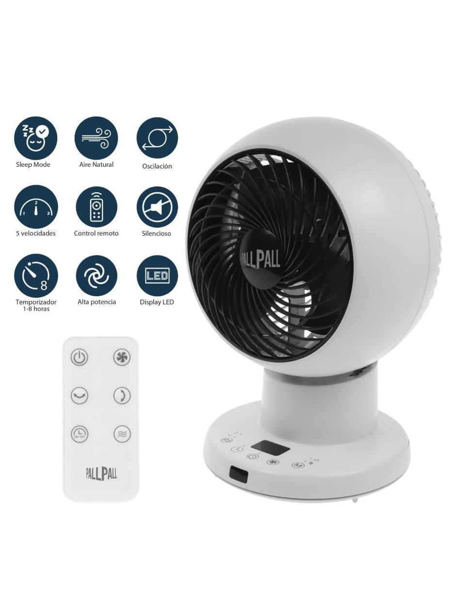 Ventilador de mesa Pallpall con control remoto 5 velocidades