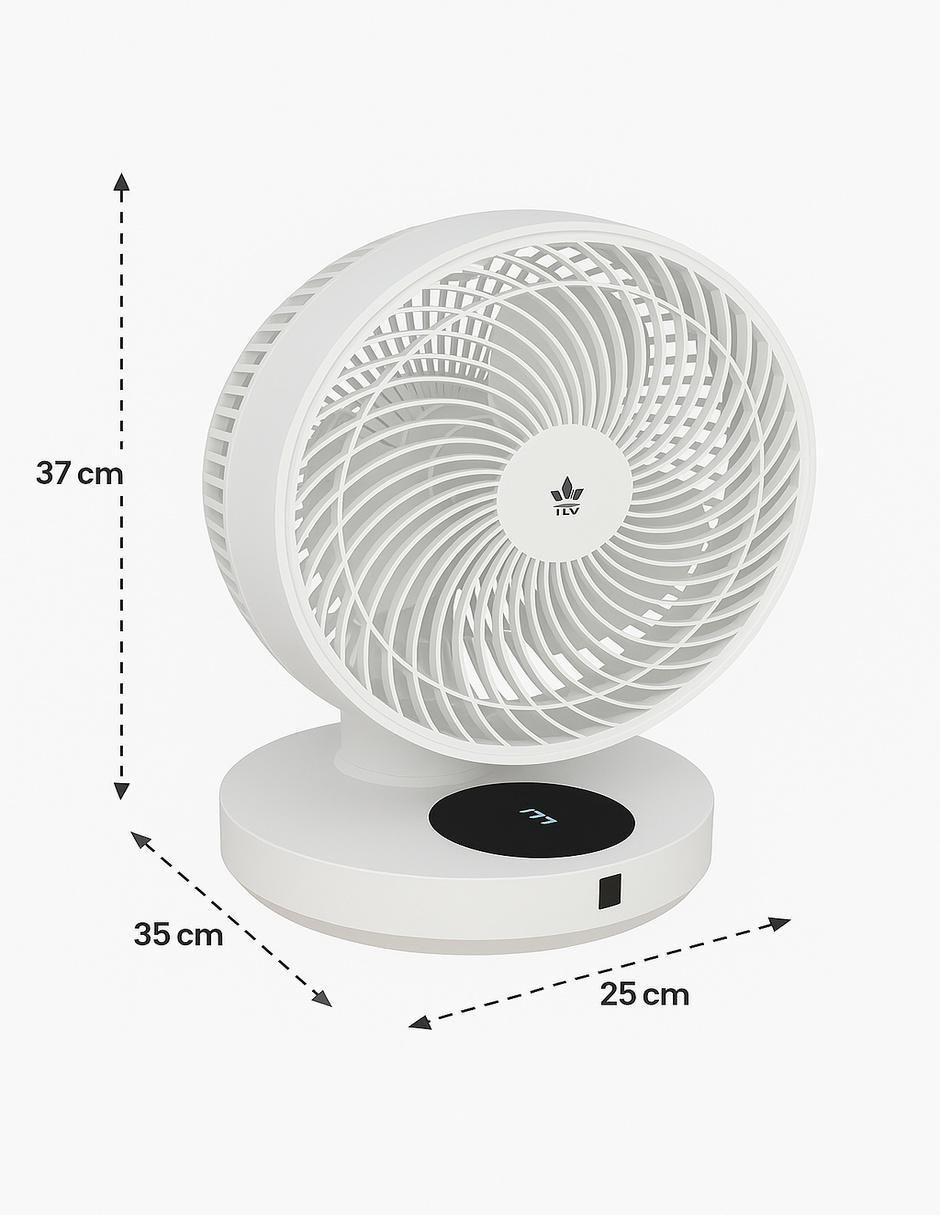 Ventilador de mesa con control remoto 12 velocidades 6