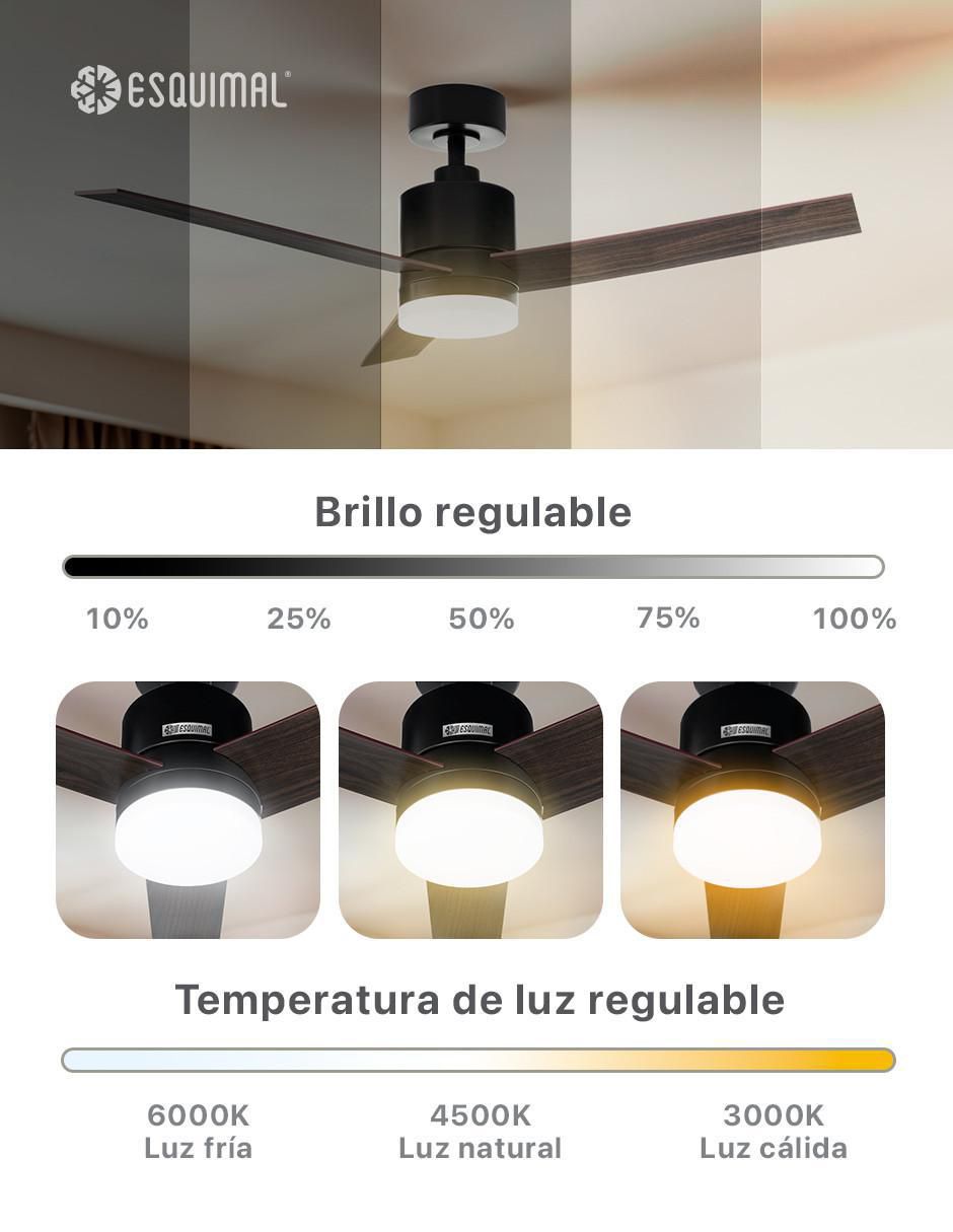 Ventilador de techo Esquimal con control remoto 6 velocidades