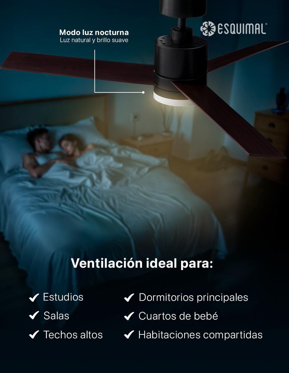 Ventilador de techo Esquimal con control remoto 6 velocidades