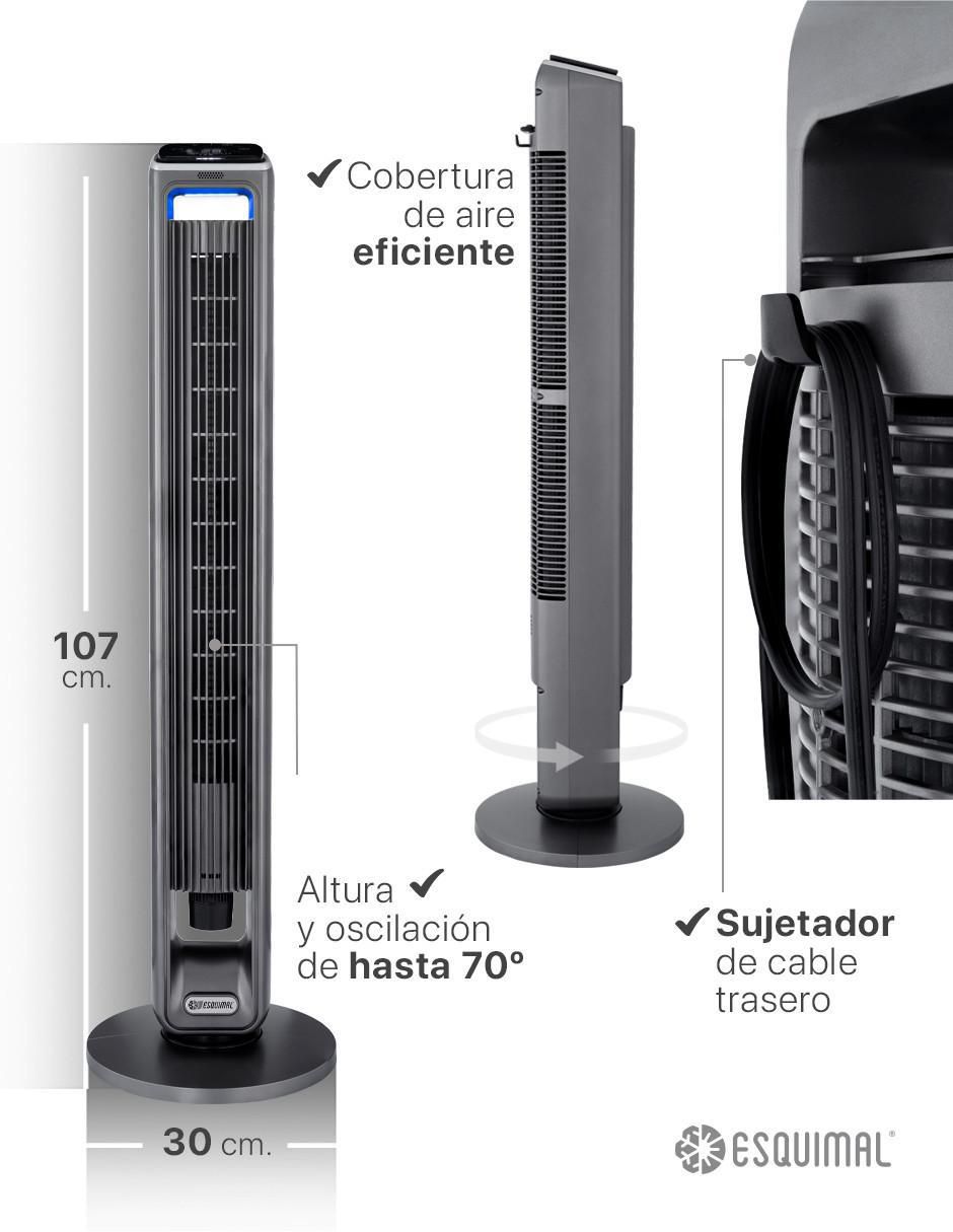 Ventilador de torre Esquimal con control remoto 2 velocidades