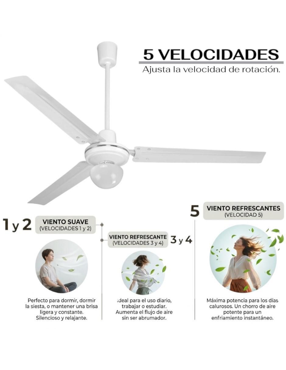 Ventilador de techo sí 5 "velocidades" 2