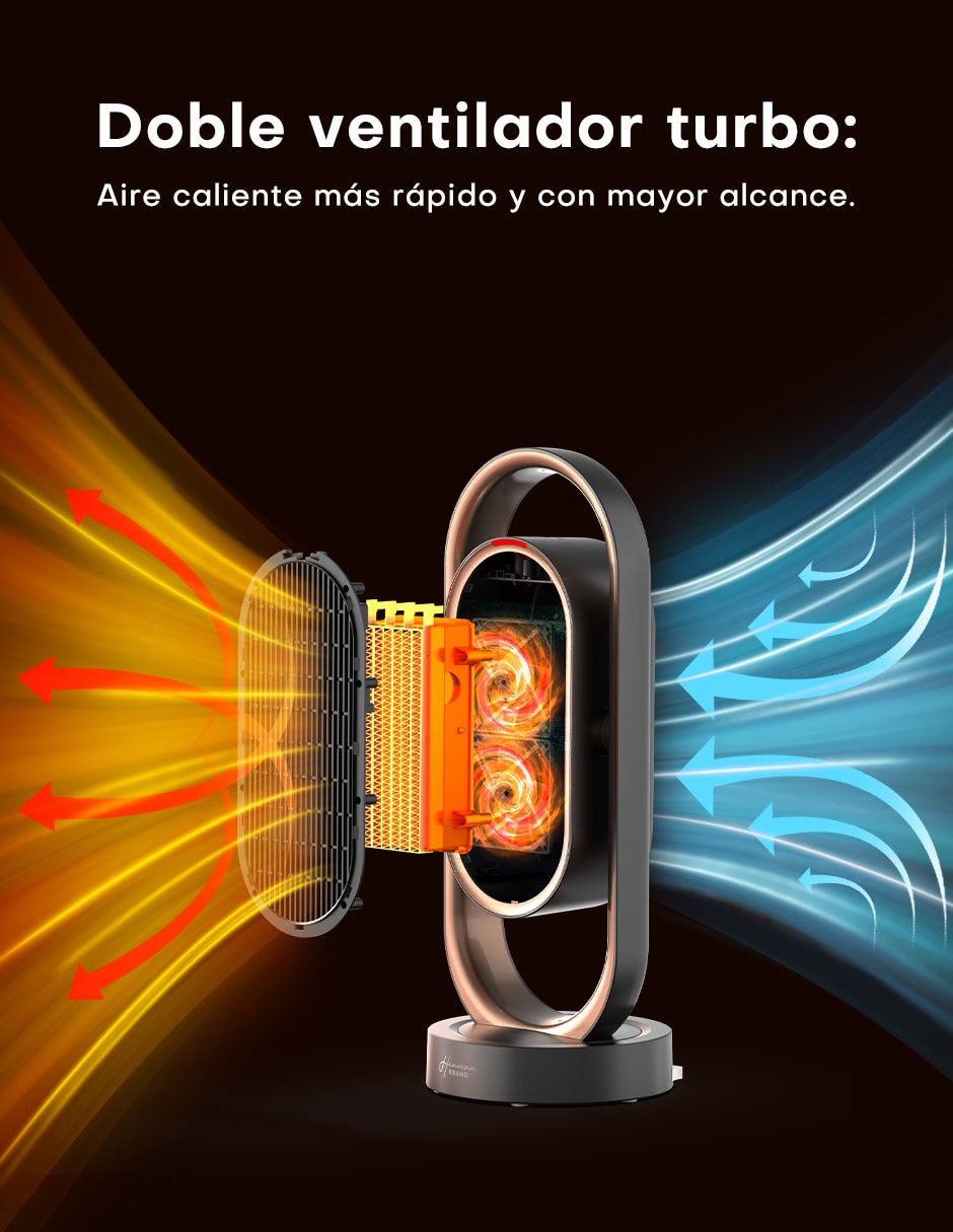 Calefactor portátil torre eléctrico Heuman Brand de 120 V