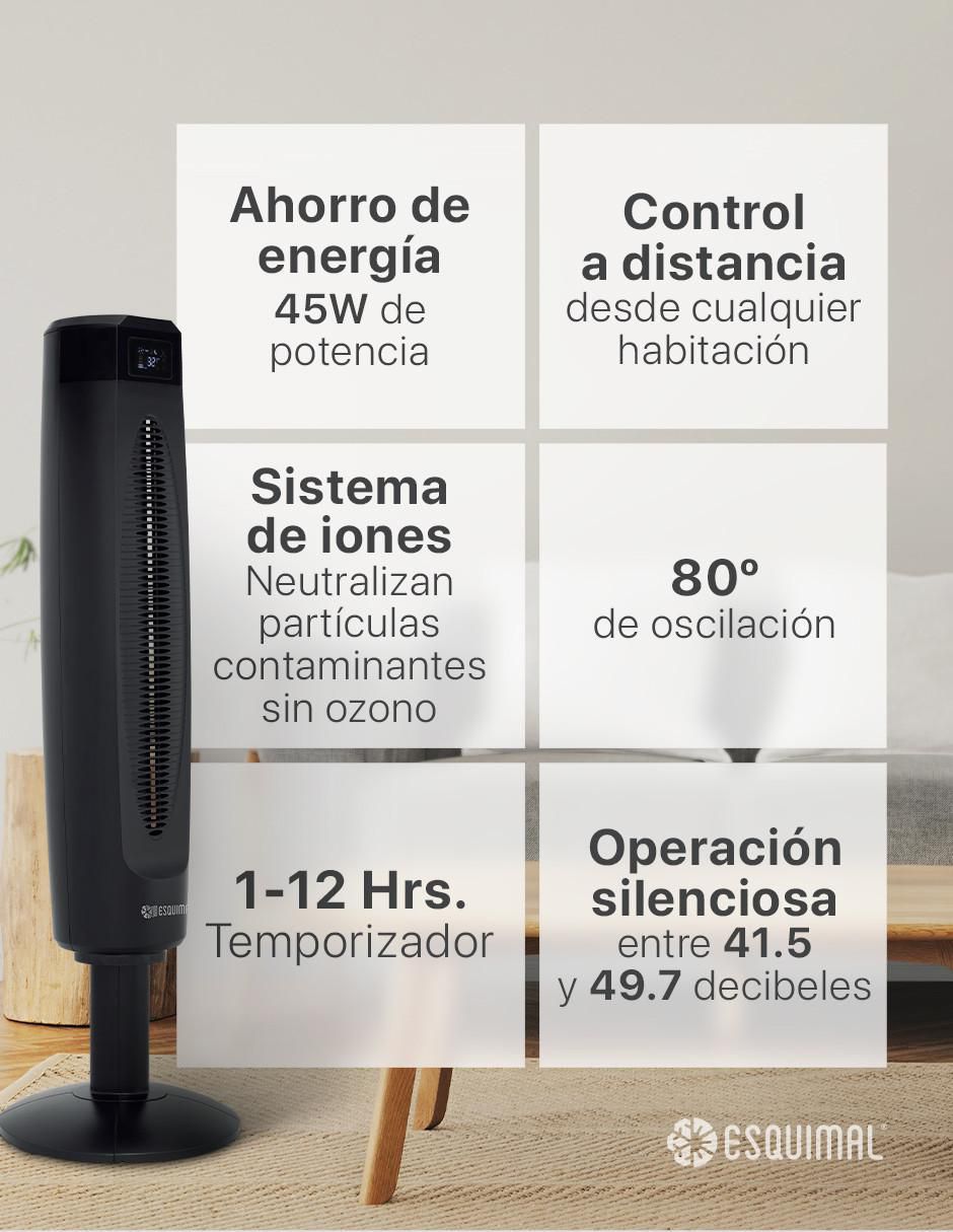 Ventilador de torre con control remoto 3 velocidades