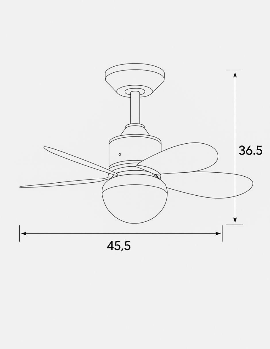 Ventilador de techo 1 velocidad 3