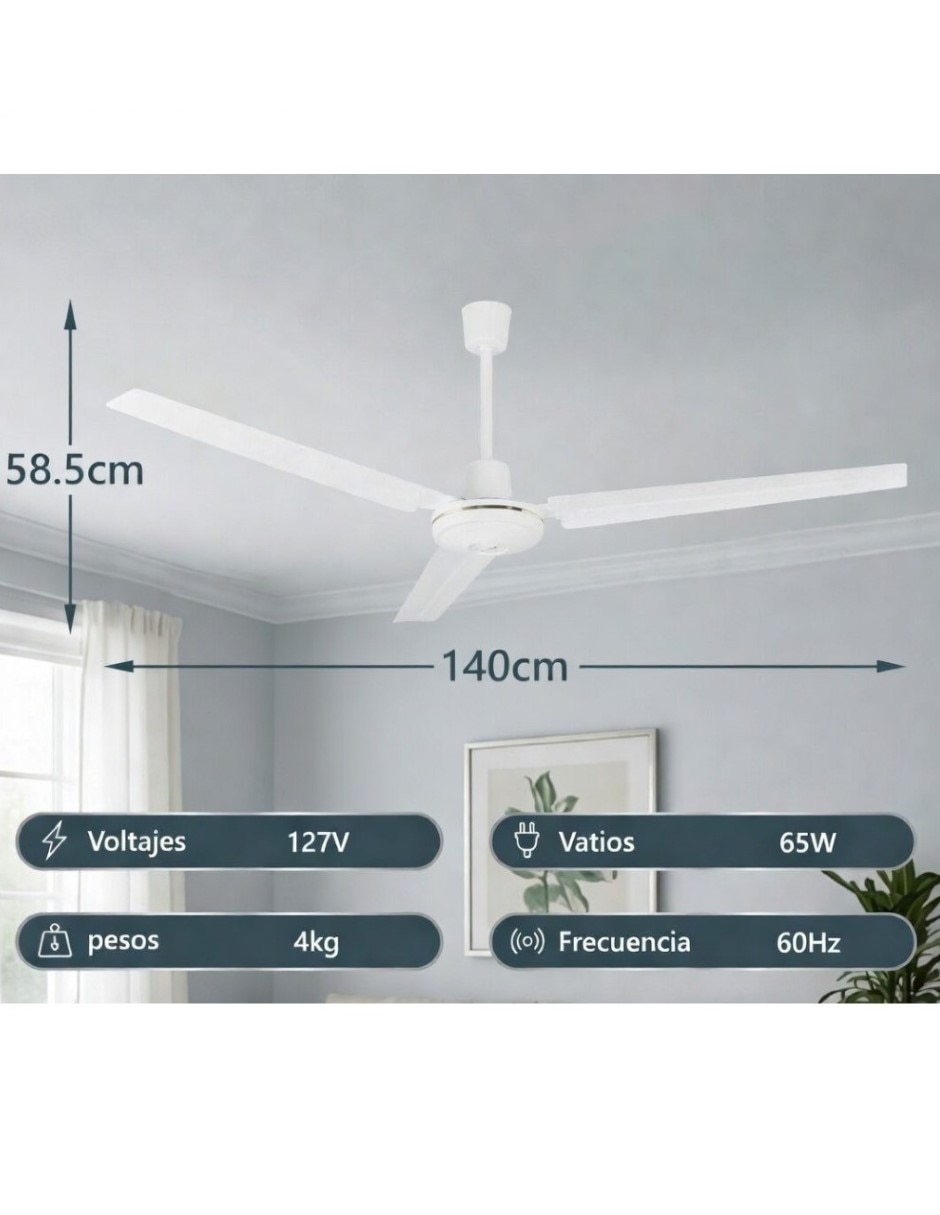 Ventilador de techo sí 5 "velocidades" 4