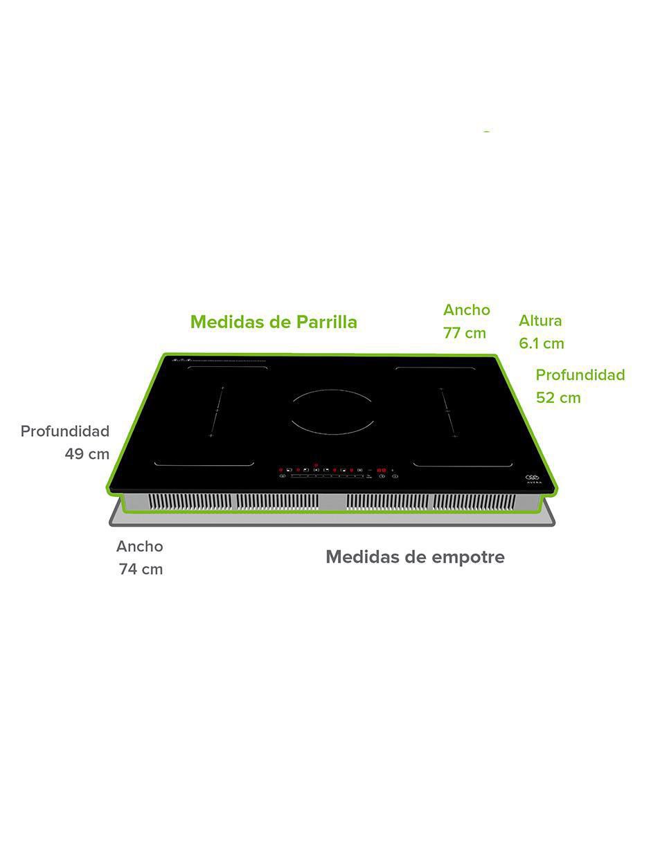 Parrilla de inducción PIVF3 de vidrio 9