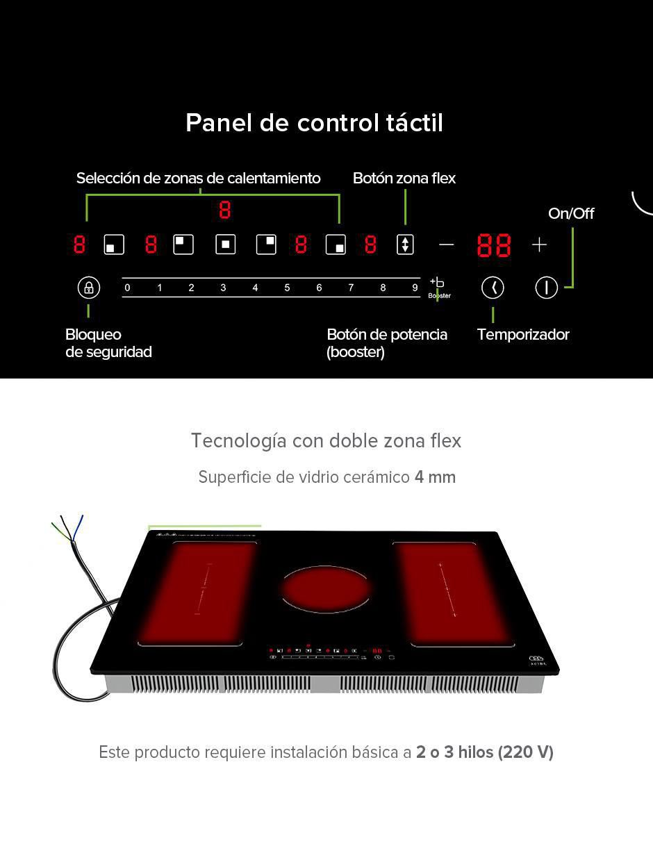 Parrilla de inducción Avera PIVF3 de vidrio