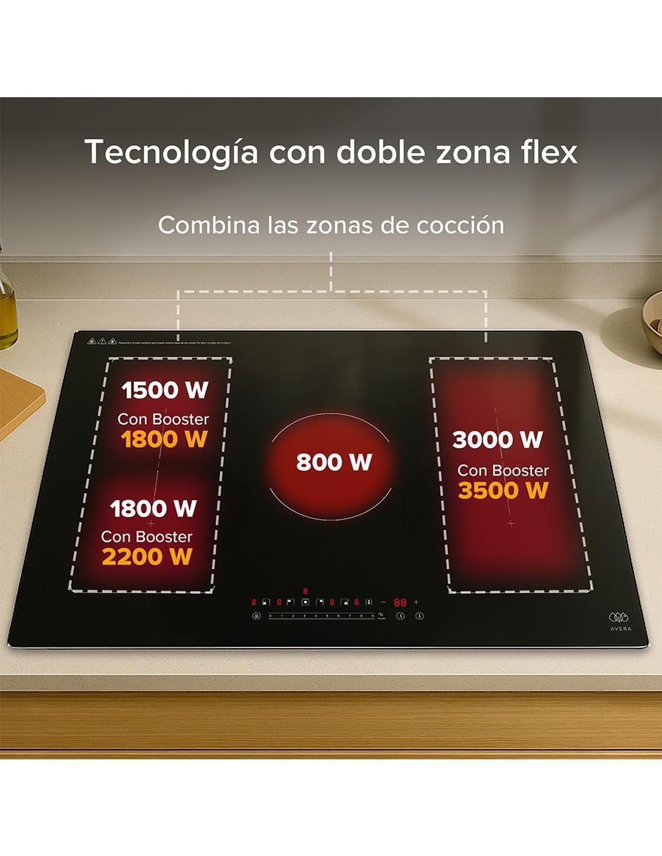 Parrilla de inducción Avera PIVF3 de vidrio
