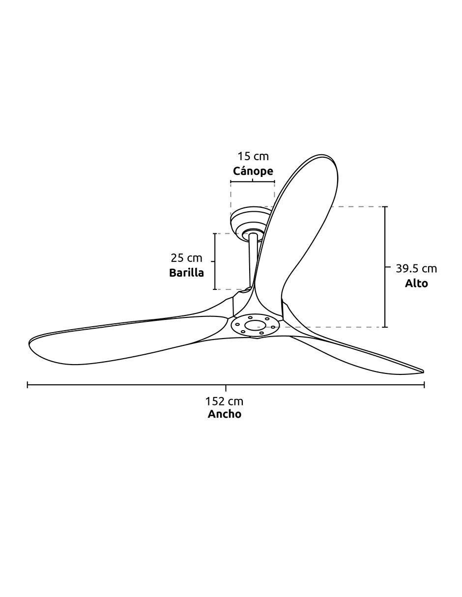 Ventilador de techo Masterfan con control remoto 3 velocidades