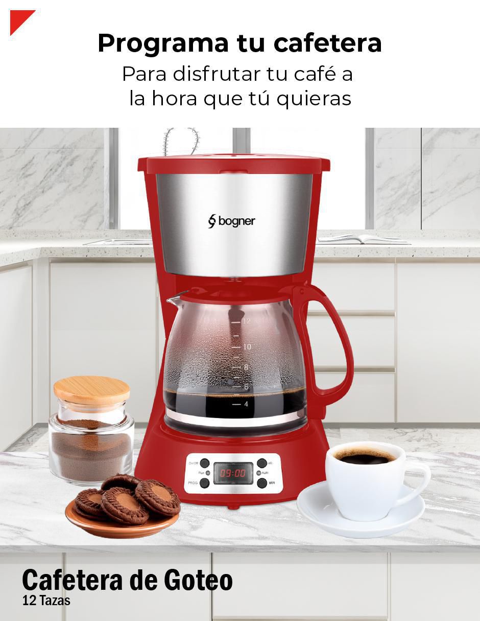Cafetera de goteo Bogner bdcm12r
