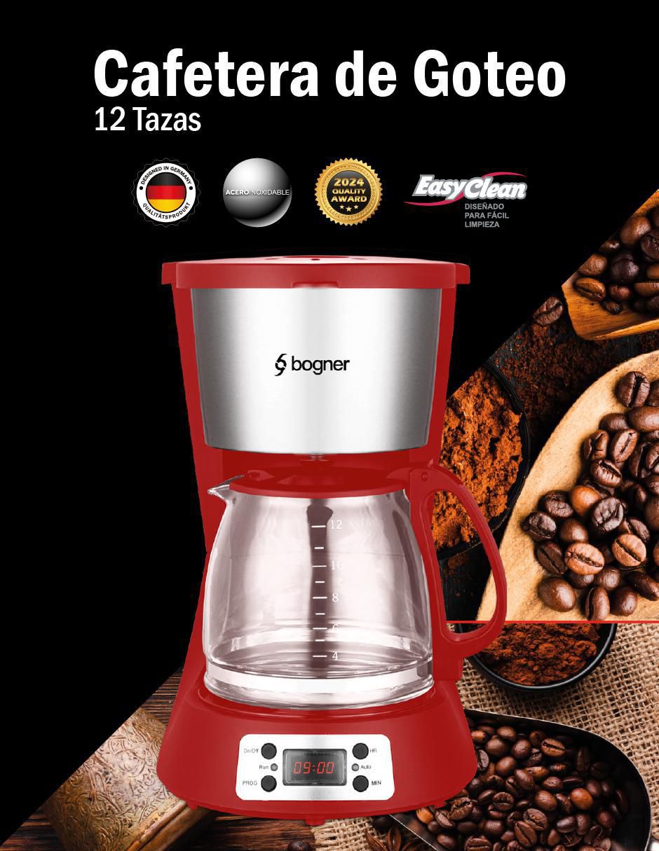 Cafetera de goteo Bogner bdcm12r