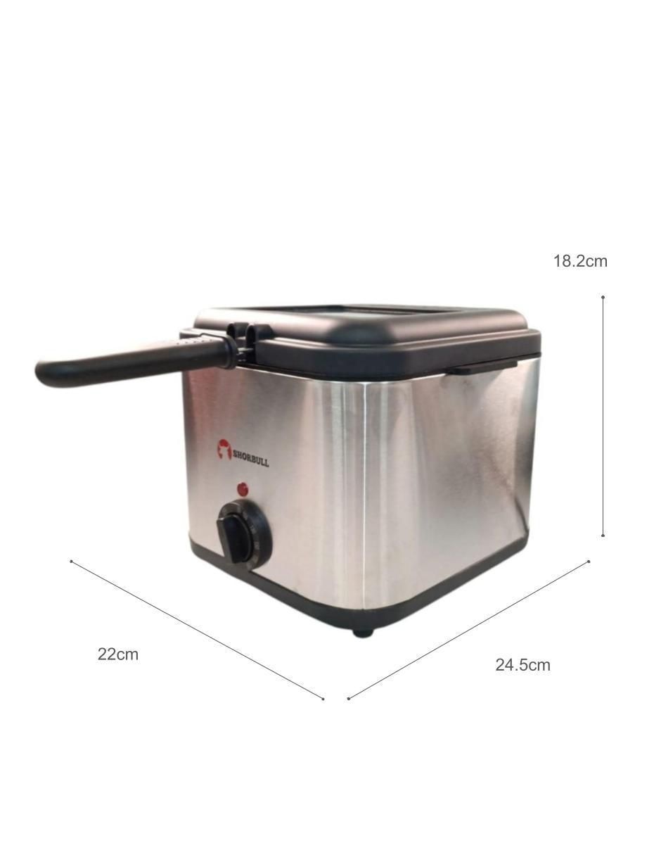 Freidora de aceite Shorbull eléctrica 2.5 litros