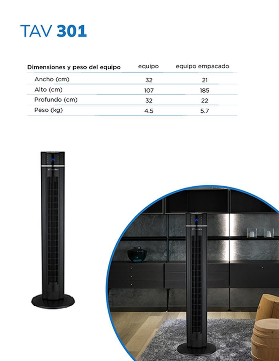 Ventilador de torre con control remoto 3 velocidades Ventilador de torre con control remoto 3 velocidades