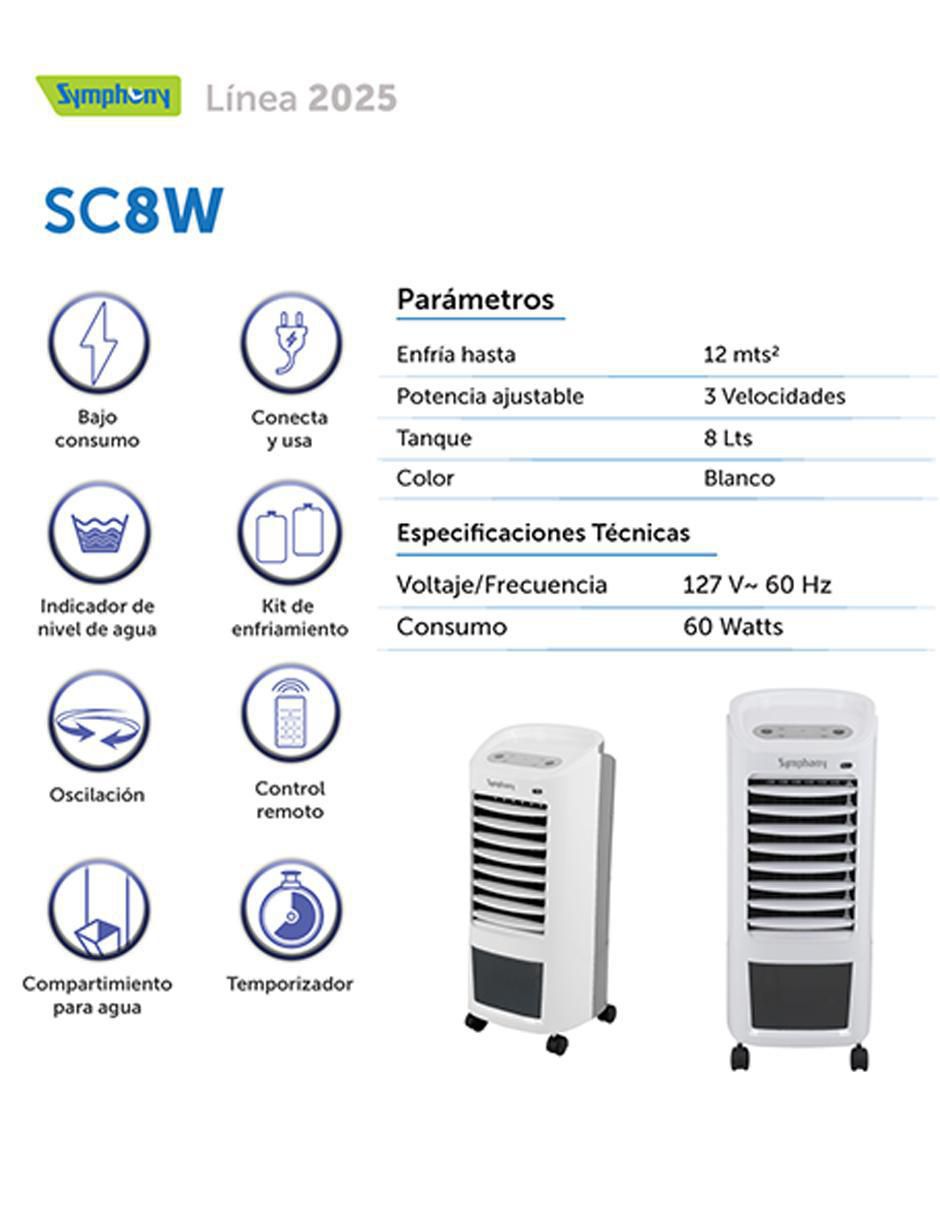 Aire acondicionado portátil Frío SC8W 127 V Aire acondicionado portátil Frío SC8W 127 V