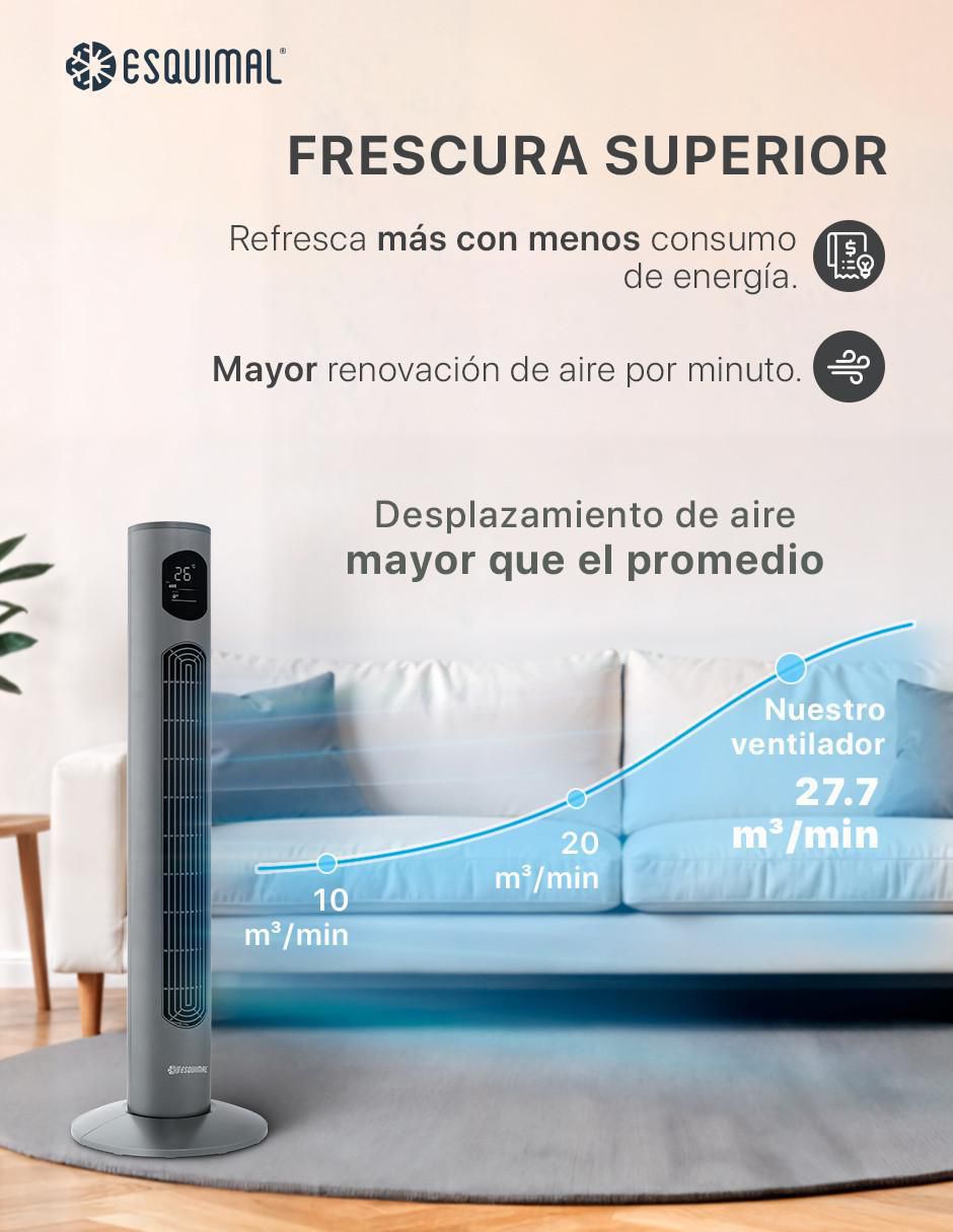 Ventilador de torre con control remoto 3 velocidades 2