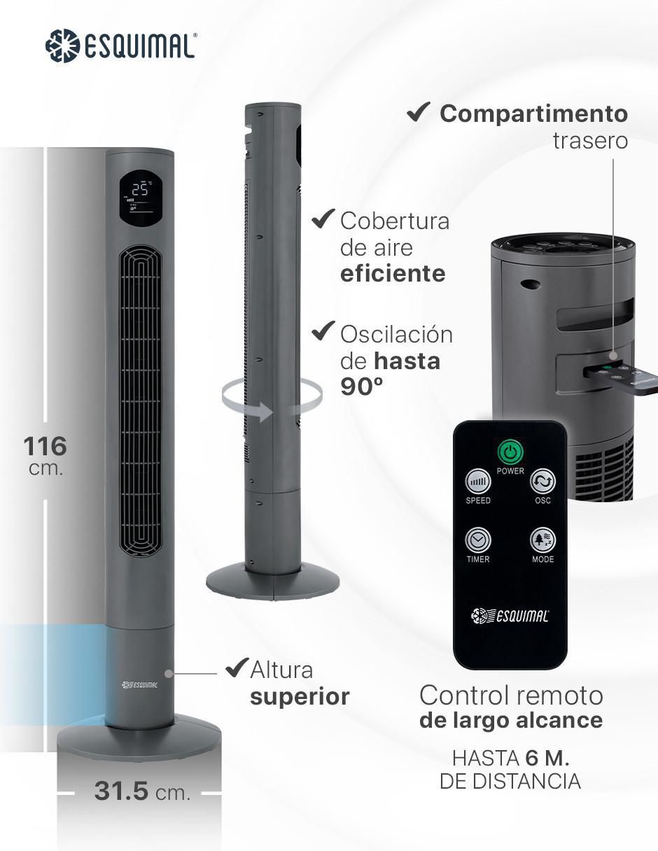 Ventilador de torre con control remoto 3 velocidades 7