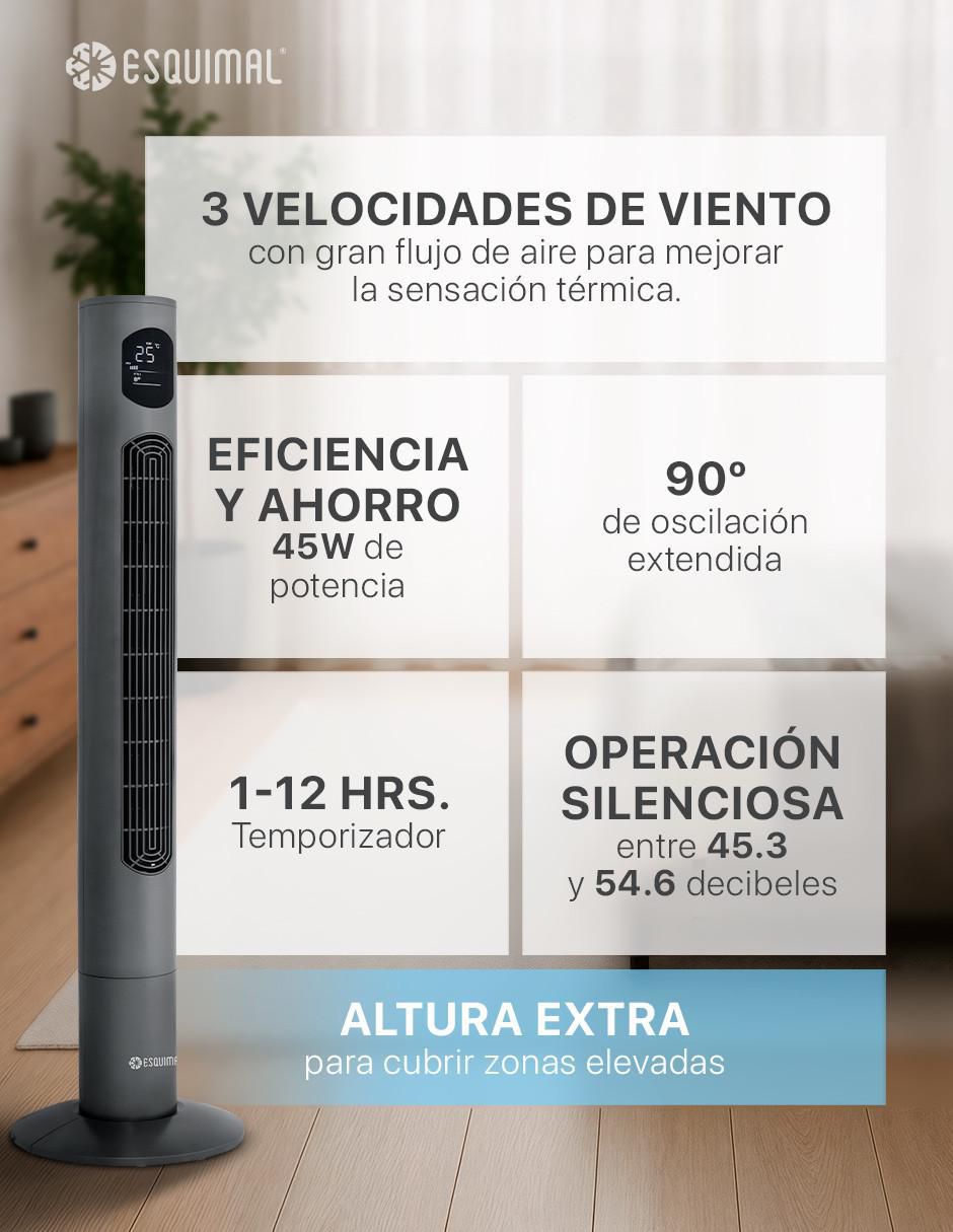 Ventilador de torre con control remoto 3 velocidades Ventilador de torre con control remoto 3 velocidades