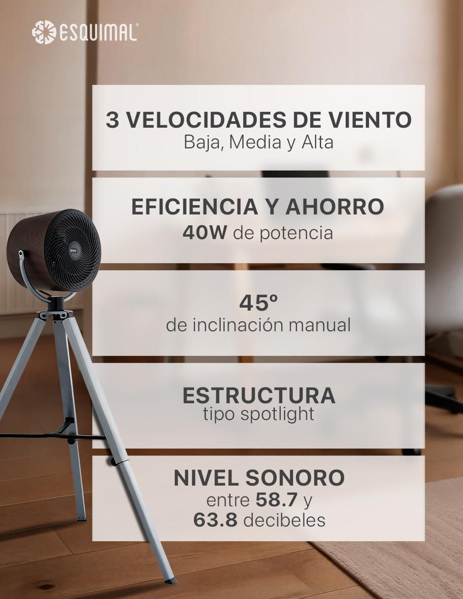 Ventilador de torre Esquimal 3 velocidades